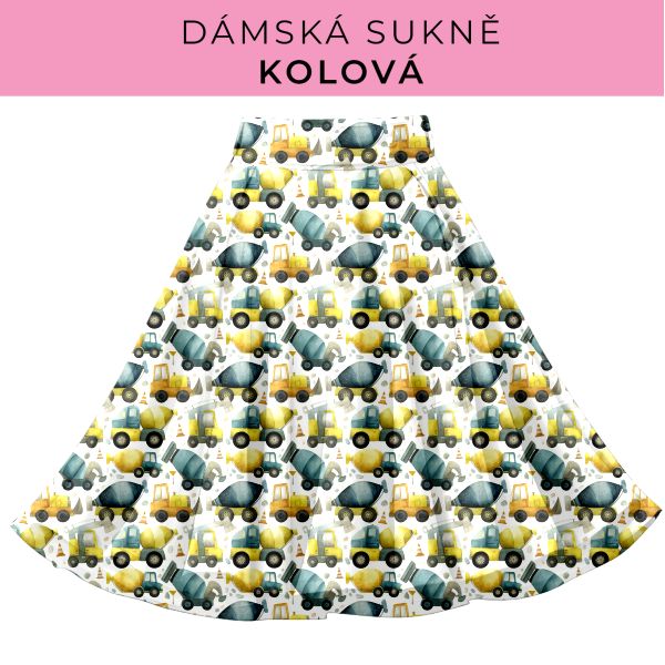 DÁMSKÝ střih - Kolová sukně