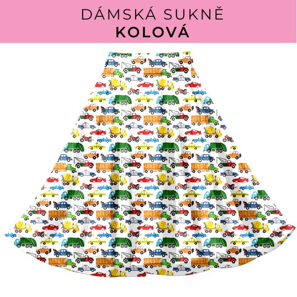 DÁMSKÝ střih - Kolová sukně