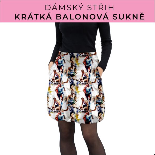 Dámský střih - balonová krátká sukně