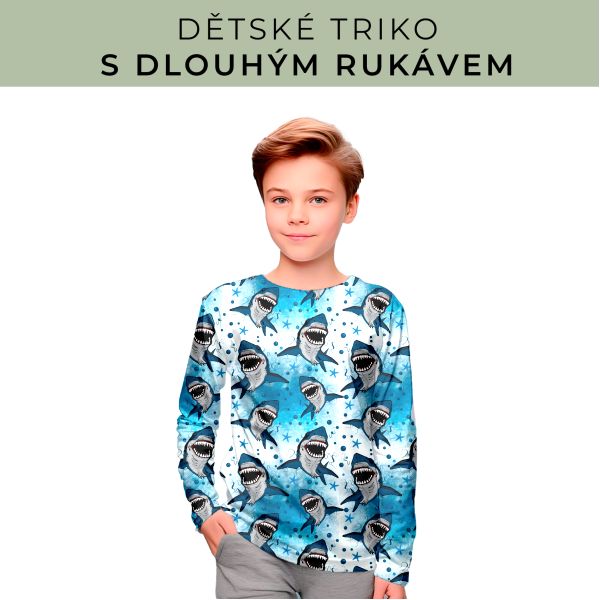 DĚTSKÝ střih - triko dlouhý rukáv