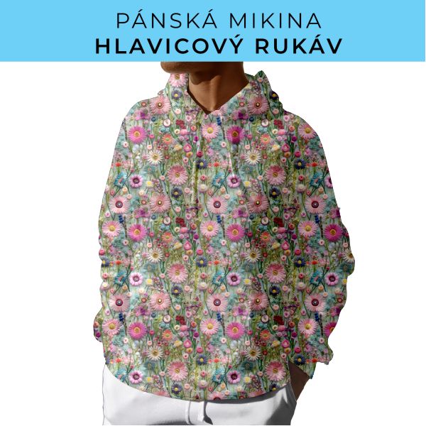 PÁNSKÝ střih - mikina s kapucí