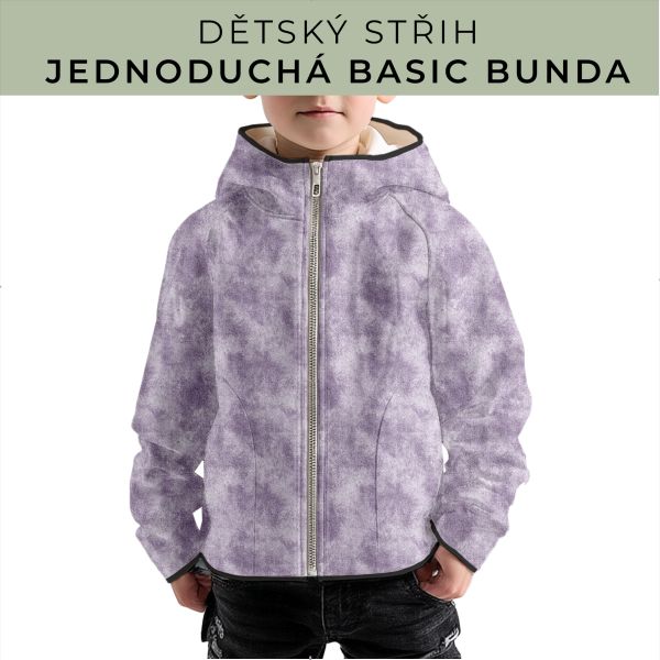 Dětský střih - jednoduchá dětská BASIC  bunda
