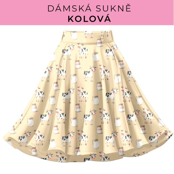 DÁMSKÝ střih - Kolová sukně