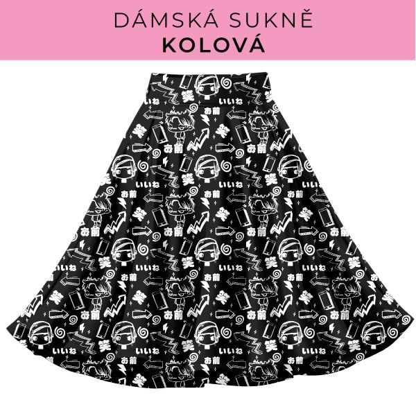 DÁMSKÝ střih - Kolová sukně