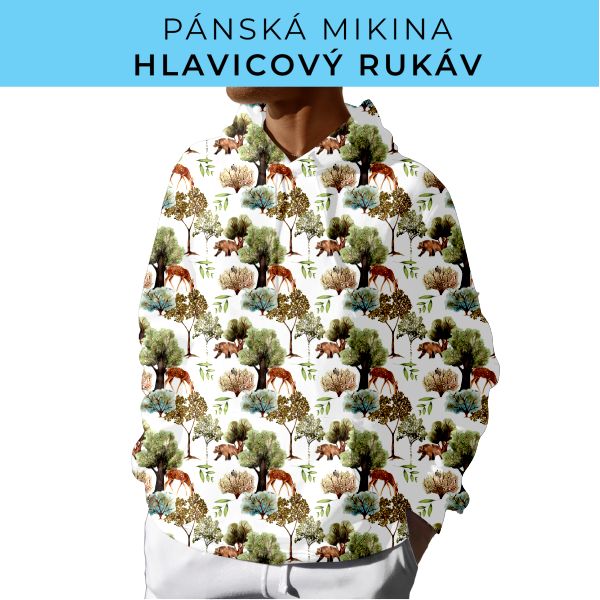 PÁNSKÝ střih - mikina s kapucí