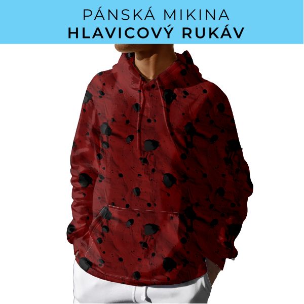 PÁNSKÝ střih - mikina s kapucí