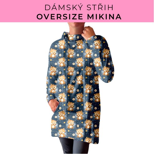 DÁMSKÝ střih - Oversize mikina