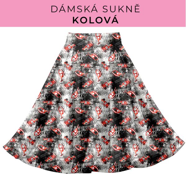 DÁMSKÝ střih - Kolová sukně