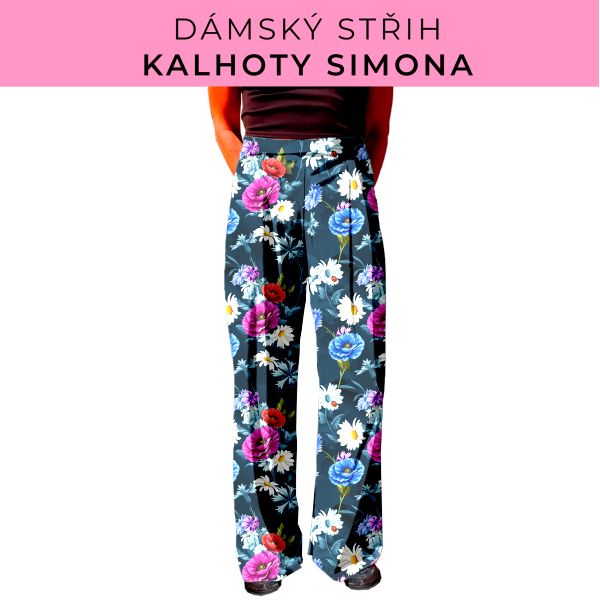 Dámský střih - kalhoty Simona