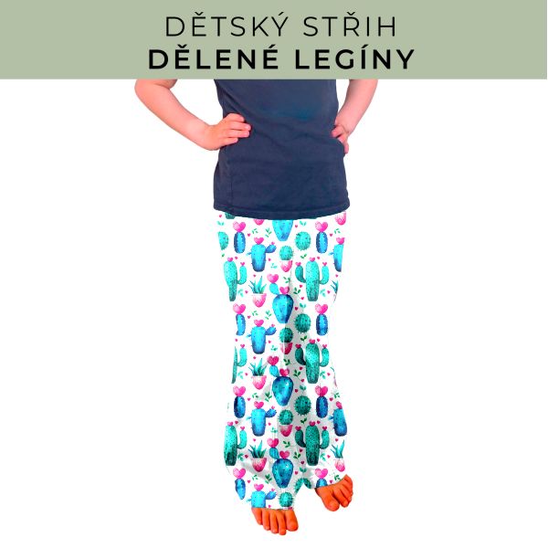 Dětský střih - Dělené legíny