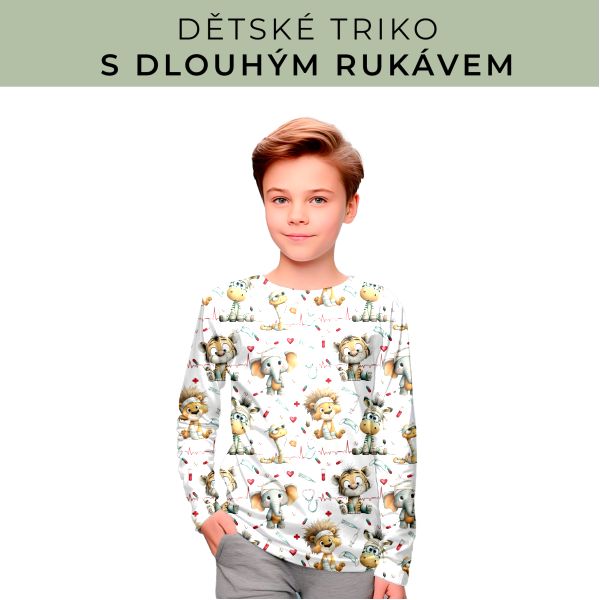 DĚTSKÝ střih - triko dlouhý rukáv