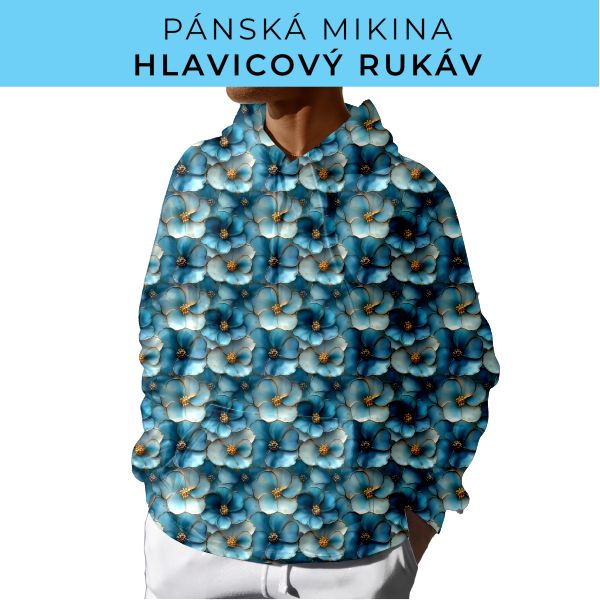 PÁNSKÝ střih - mikina s kapucí