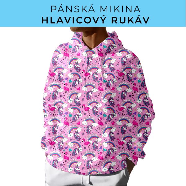 PÁNSKÝ střih - mikina s kapucí