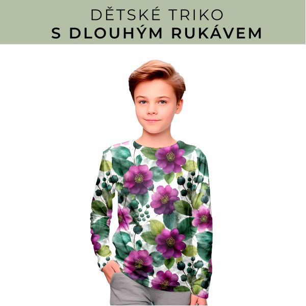 DĚTSKÝ střih - triko dlouhý rukáv