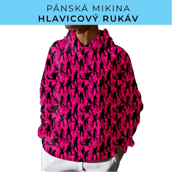 PÁNSKÝ střih - mikina s kapucí