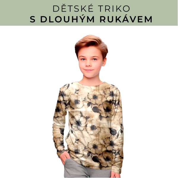 DĚTSKÝ střih - triko dlouhý rukáv
