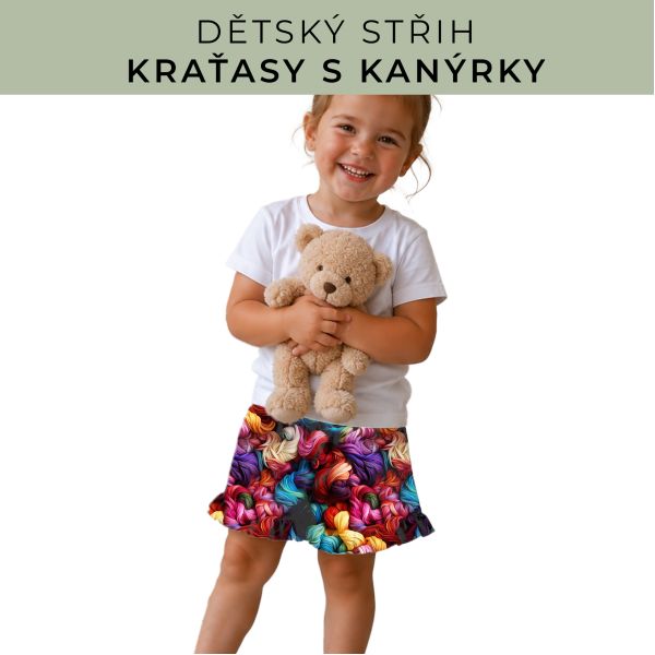 Dětský střih - Kraťásky s kanýrkem