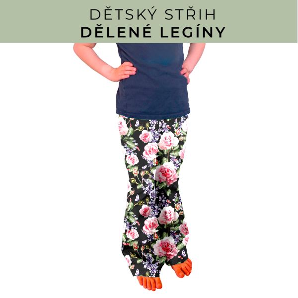 Dětský střih - Dělené legíny