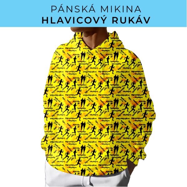 PÁNSKÝ střih - mikina s kapucí