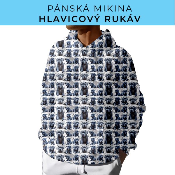 PÁNSKÝ střih - mikina s kapucí