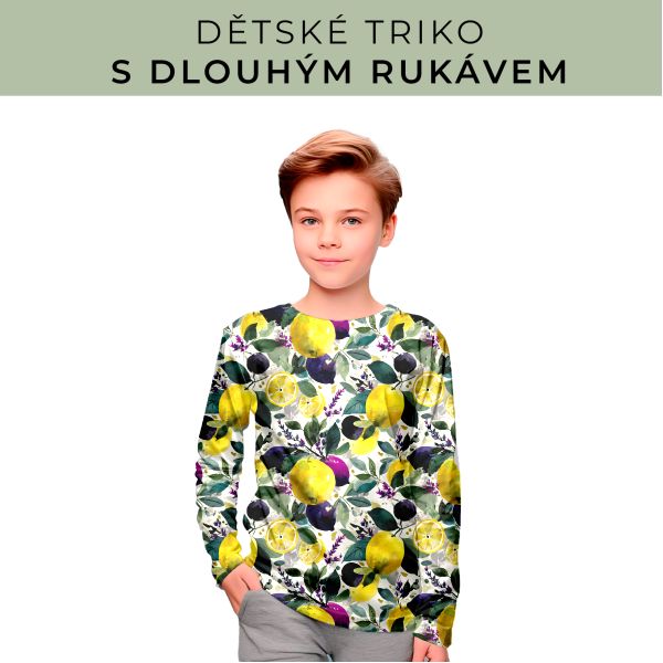 DĚTSKÝ střih - triko dlouhý rukáv
