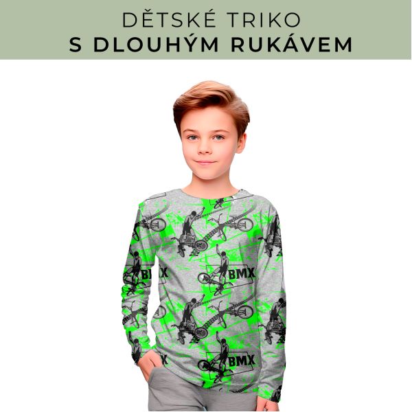 DĚTSKÝ střih - triko dlouhý rukáv