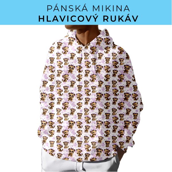 PÁNSKÝ střih - mikina s kapucí