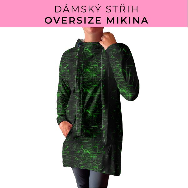 DÁMSKÝ střih - Oversize mikina