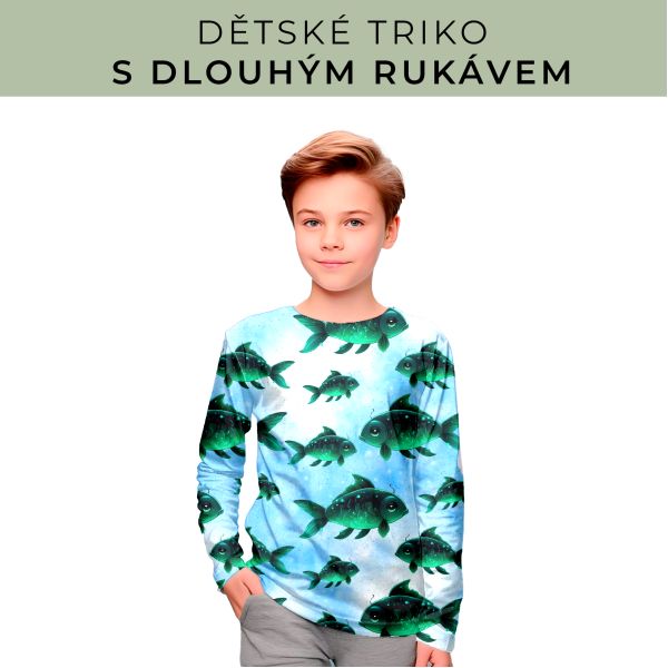 DĚTSKÝ střih - triko dlouhý rukáv
