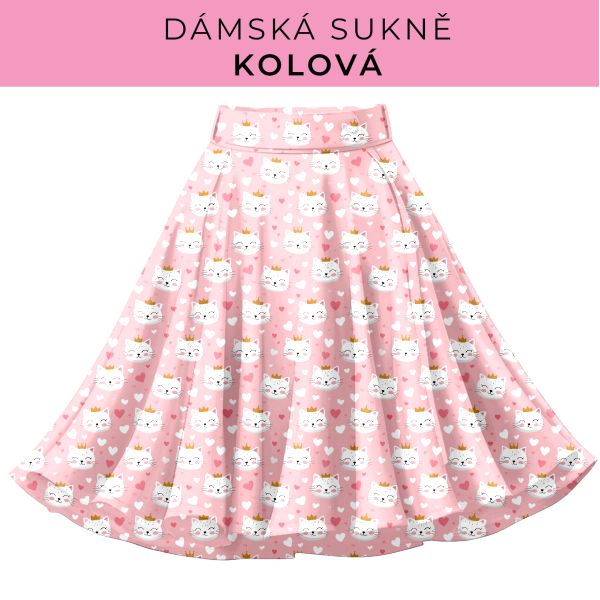 DÁMSKÝ střih - Kolová sukně