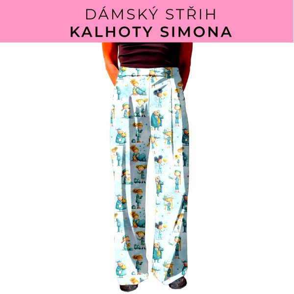 Dámský střih - kalhoty Simona