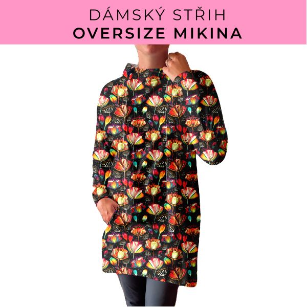 DÁMSKÝ střih - Oversize mikina