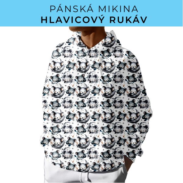 PÁNSKÝ střih - mikina s kapucí