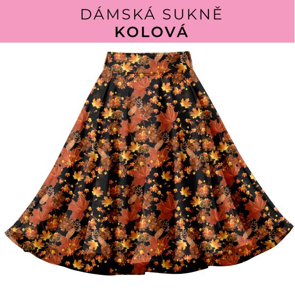 DÁMSKÝ střih - Kolová sukně