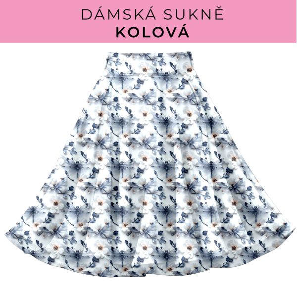 DÁMSKÝ střih - Kolová sukně
