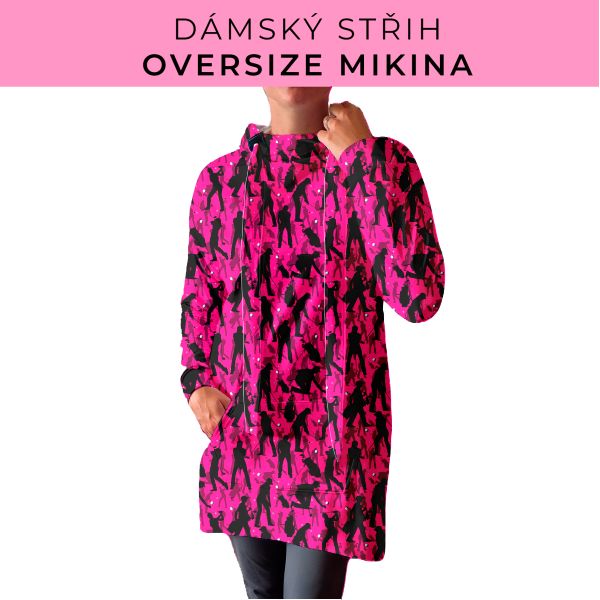 DÁMSKÝ střih - Oversize mikina