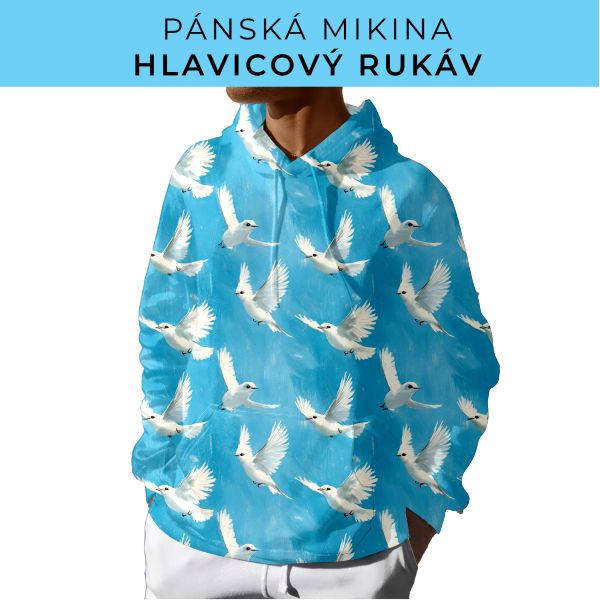 PÁNSKÝ střih - mikina s kapucí