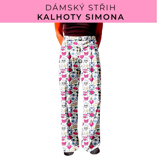 Dámský střih - kalhoty Simona