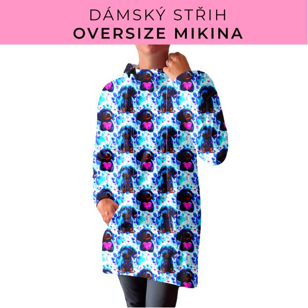 DÁMSKÝ střih - Oversize mikina