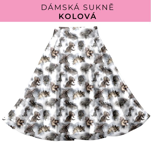 DÁMSKÝ střih - Kolová sukně
