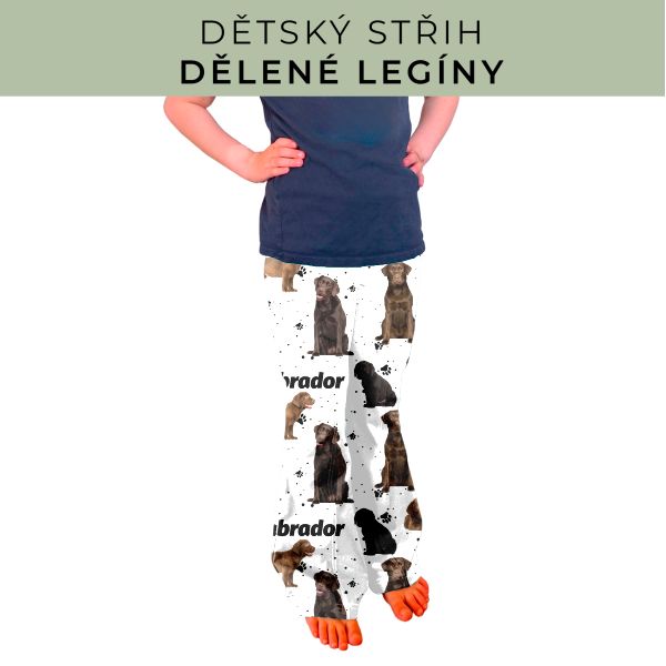 Dětský střih - Dělené legíny
