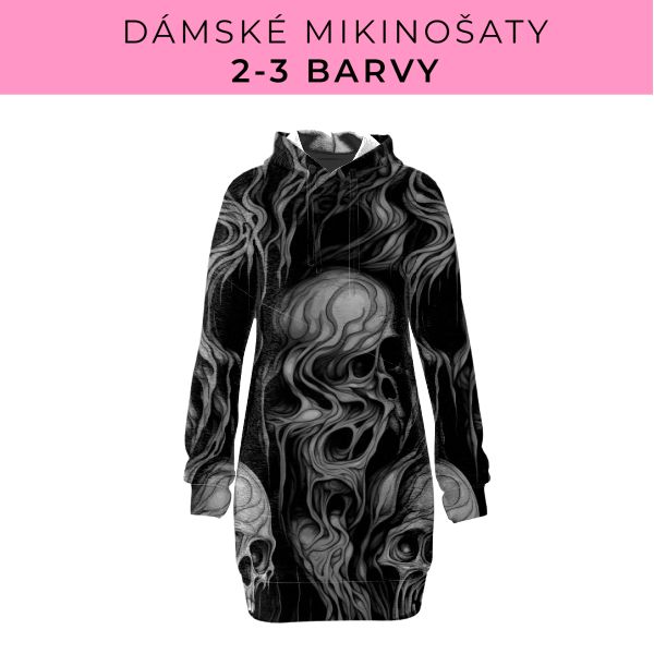 DÁMSKÝ střih - Mikinošaty 2-3 barvy