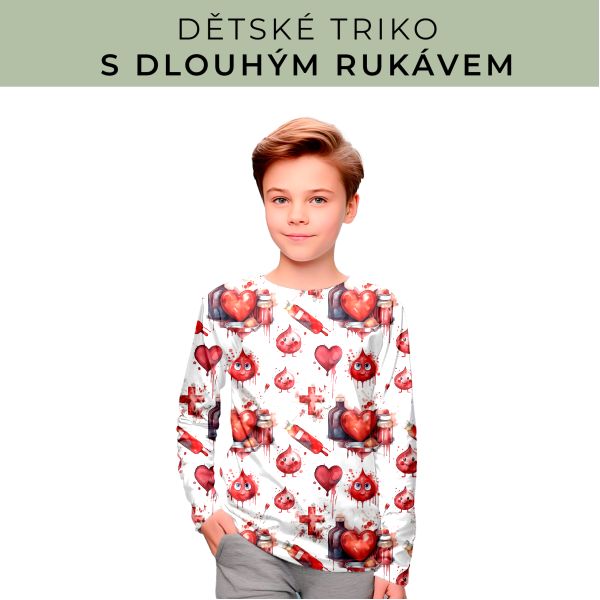 DĚTSKÝ střih - triko dlouhý rukáv