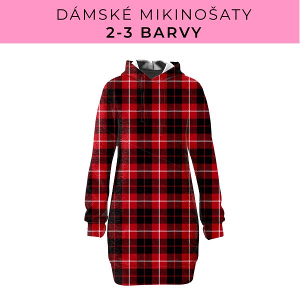DÁMSKÝ střih - Mikinošaty 2-3 barvy