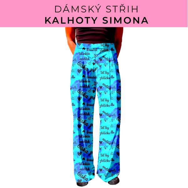 Dámský střih - kalhoty Simona