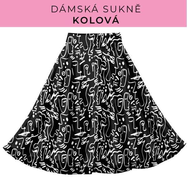 DÁMSKÝ střih - Kolová sukně