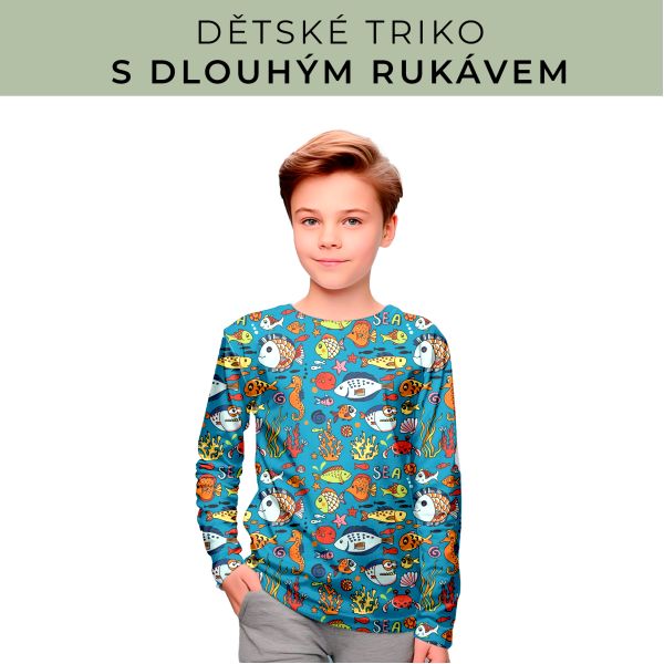 DĚTSKÝ střih - triko dlouhý rukáv