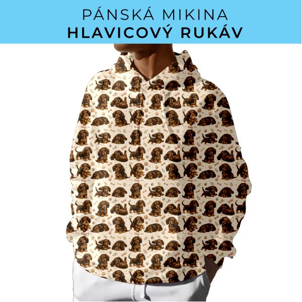 PÁNSKÝ střih - mikina s kapucí