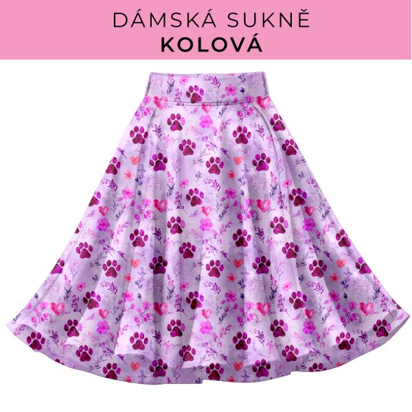 DÁMSKÝ střih - Kolová sukně
