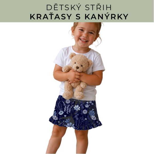 Dětský střih - Kraťásky s kanýrkem